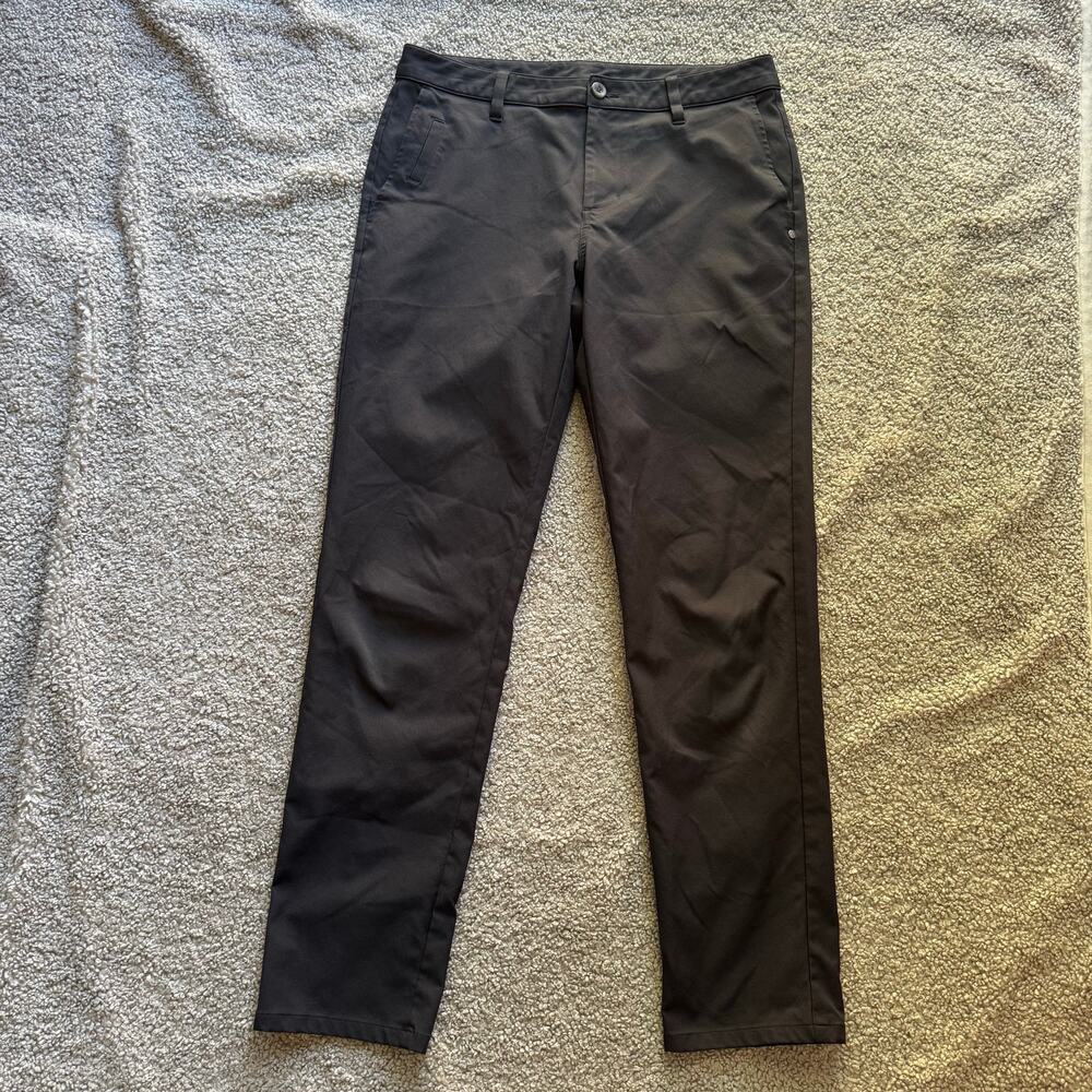 Vuori Men’s Cascade Tech Chino Pant Athletic Slim Fit Charcoal 30x30 Golf Chino